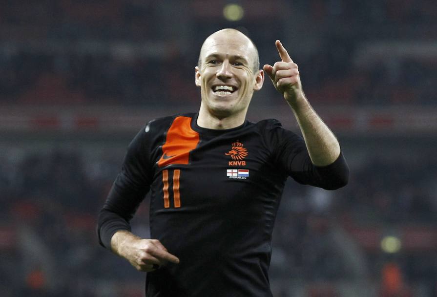 Arjen Robben, 29 anni, 70 gettoni con l’Olanda e 20 gol